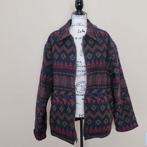 Woolrich Aztec Jacket, Size Large
